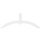 Ekena Millwork Archdale Architectural Grade PVC Gable Bracket, 96"W x 36"H x 4"D x 6"F, 9/12 Pitch GBP096X36X0406ARC00 - alternate 4
